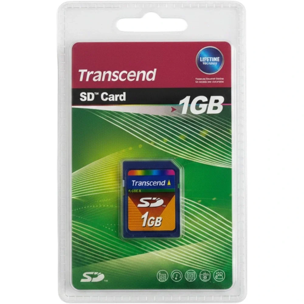 Transcend 1GB SD Memory Card Secure Digital TS1GSDC New Sealed